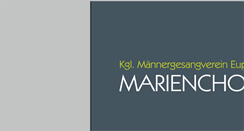 Desktop Screenshot of marienchoreupen.be